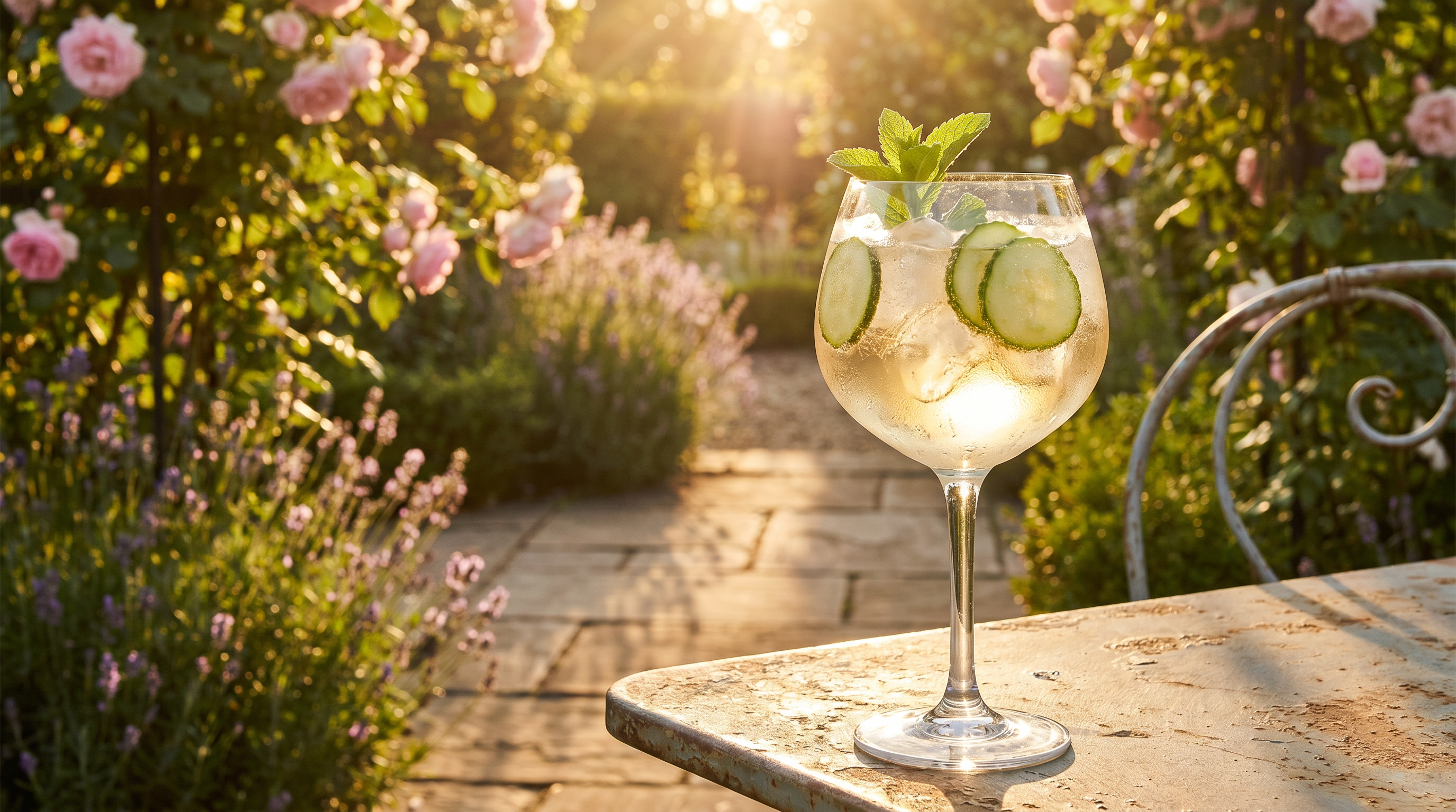 The Summer Garden Spritz — Elderflower, Cucumber Gin, and Something Green