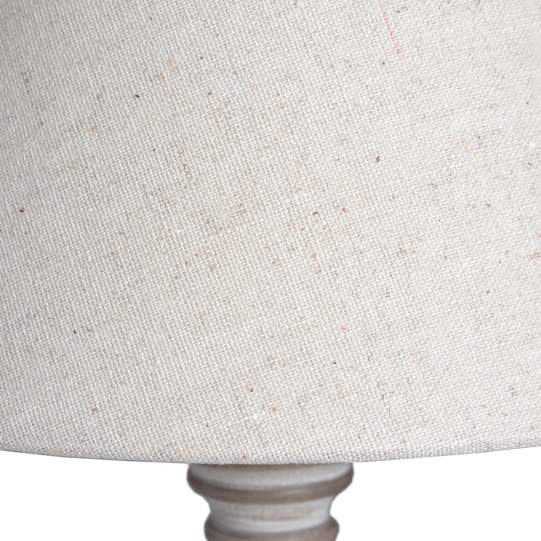 Pella Table Lamp — detail close-up beige wood