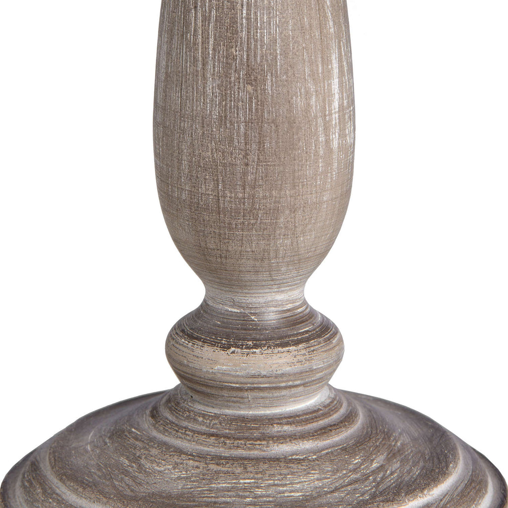 Teos Table Lamp — side view beige wood