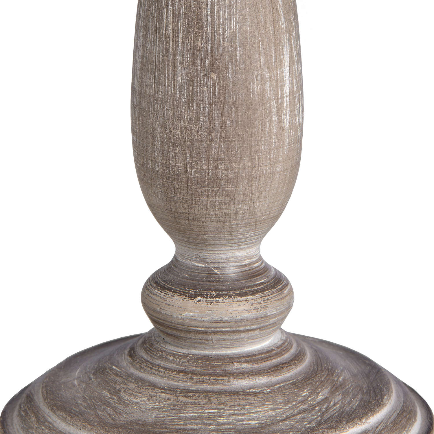 Teos Table Lamp — side view beige wood