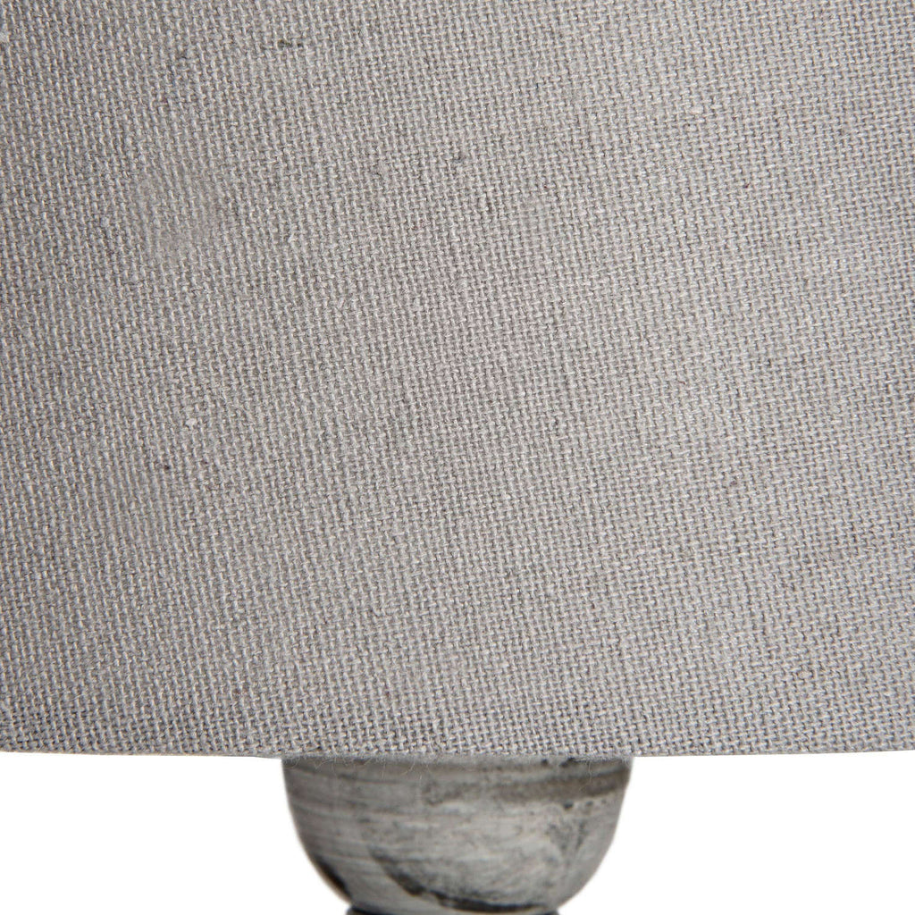 Uthina Table Lamp — detail close-up beige wood