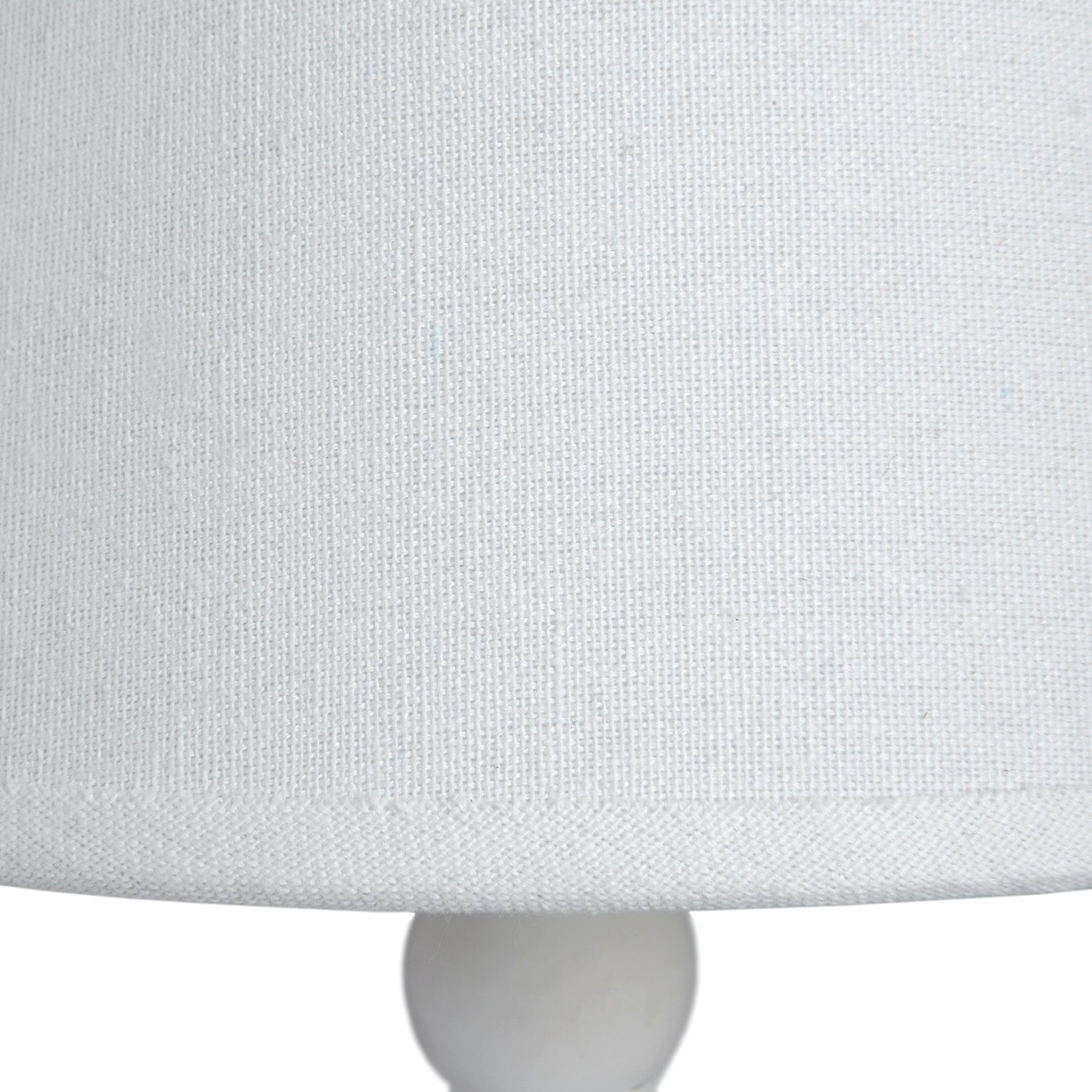 Symi Slim Table Lamp — side view white wood