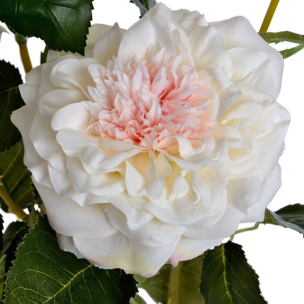 White Garden Rose Spray — view 5 white plastic