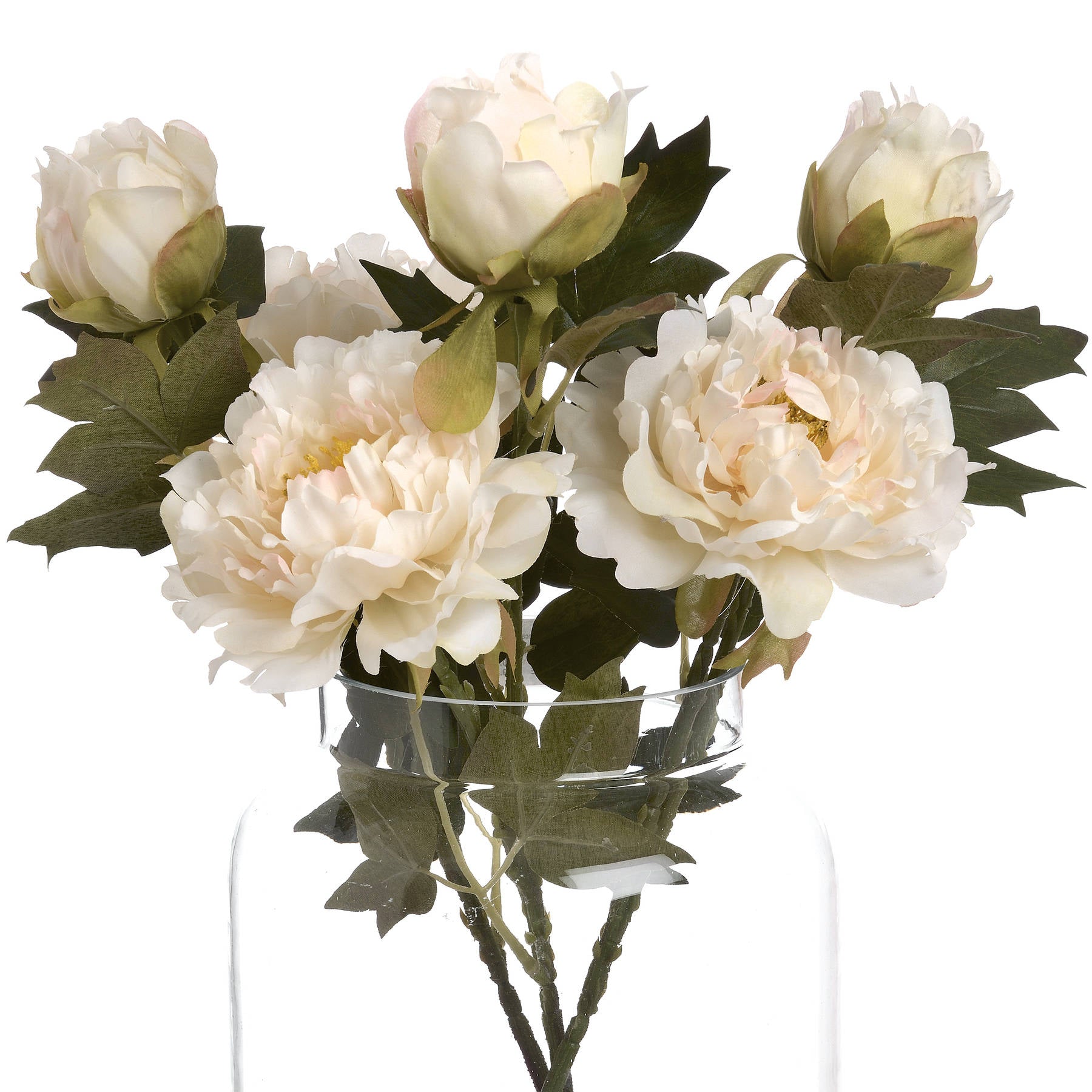 White Fashion Peony — alternative angle white plastic