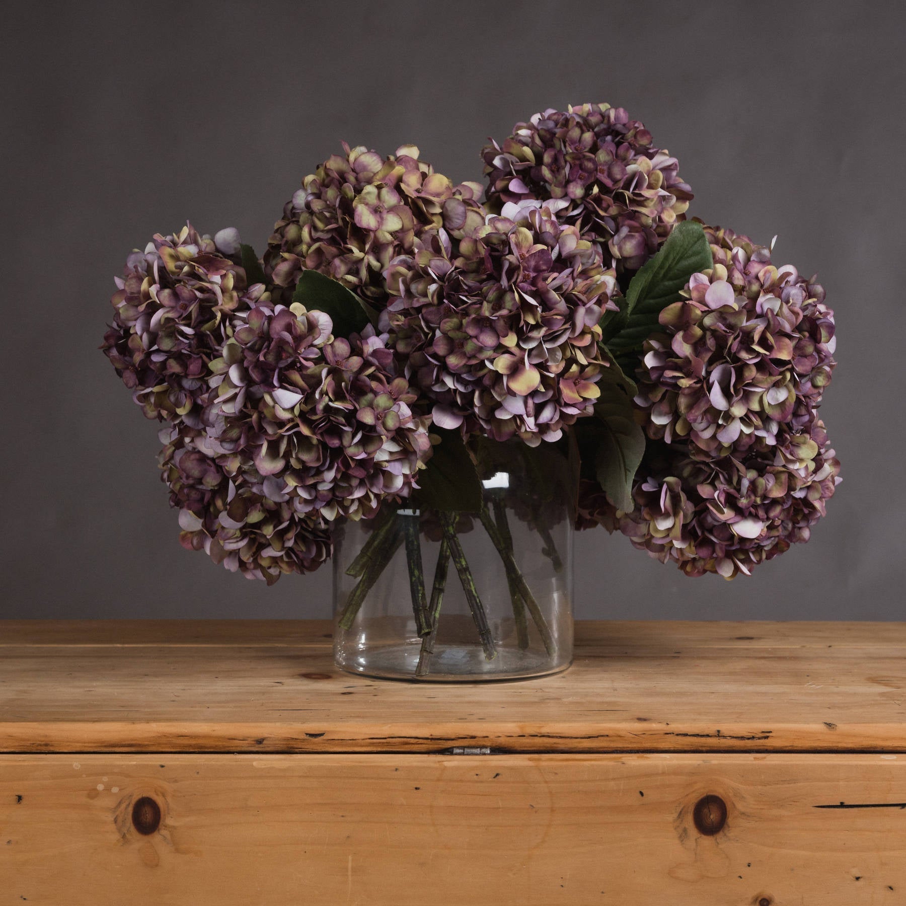 Autumn Burgundy Hydrangea stems