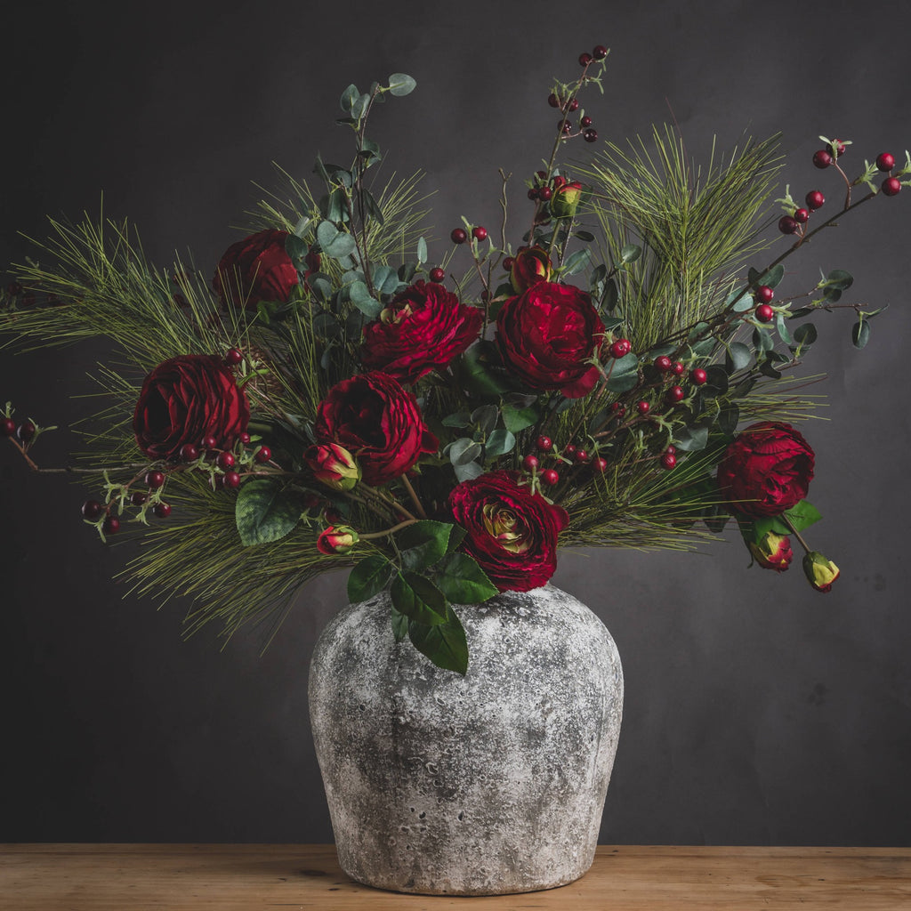 Aged Stone Ceramic Vase — view 5 stone ceramic