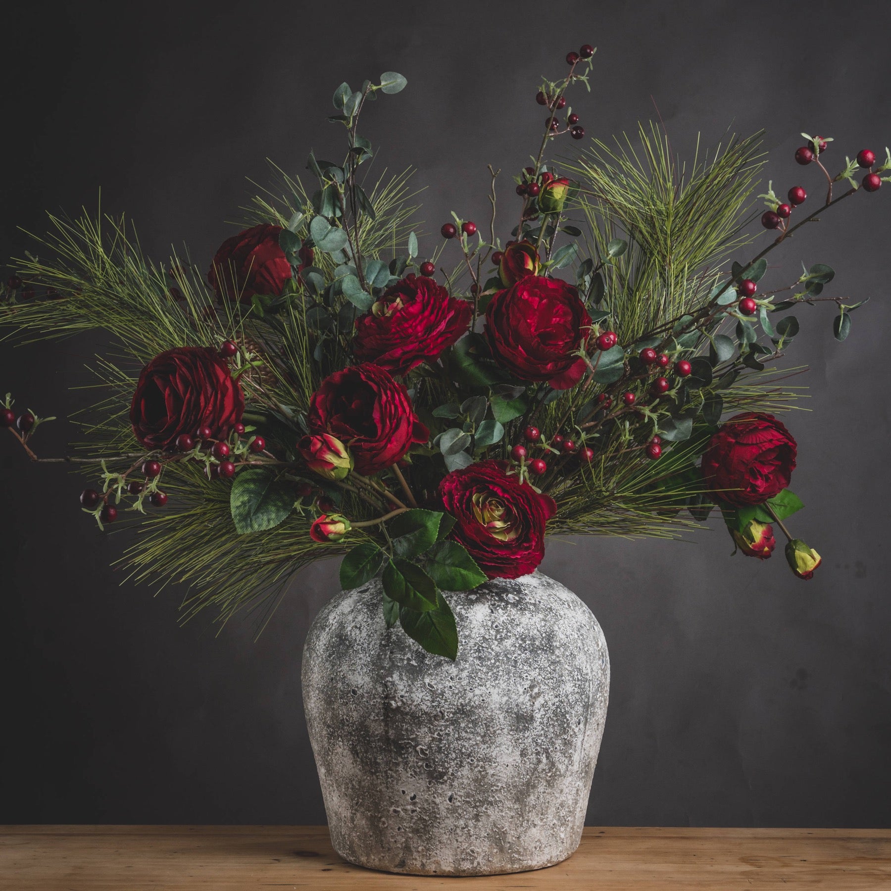 Aged Stone Ceramic Vase — view 5 stone ceramic