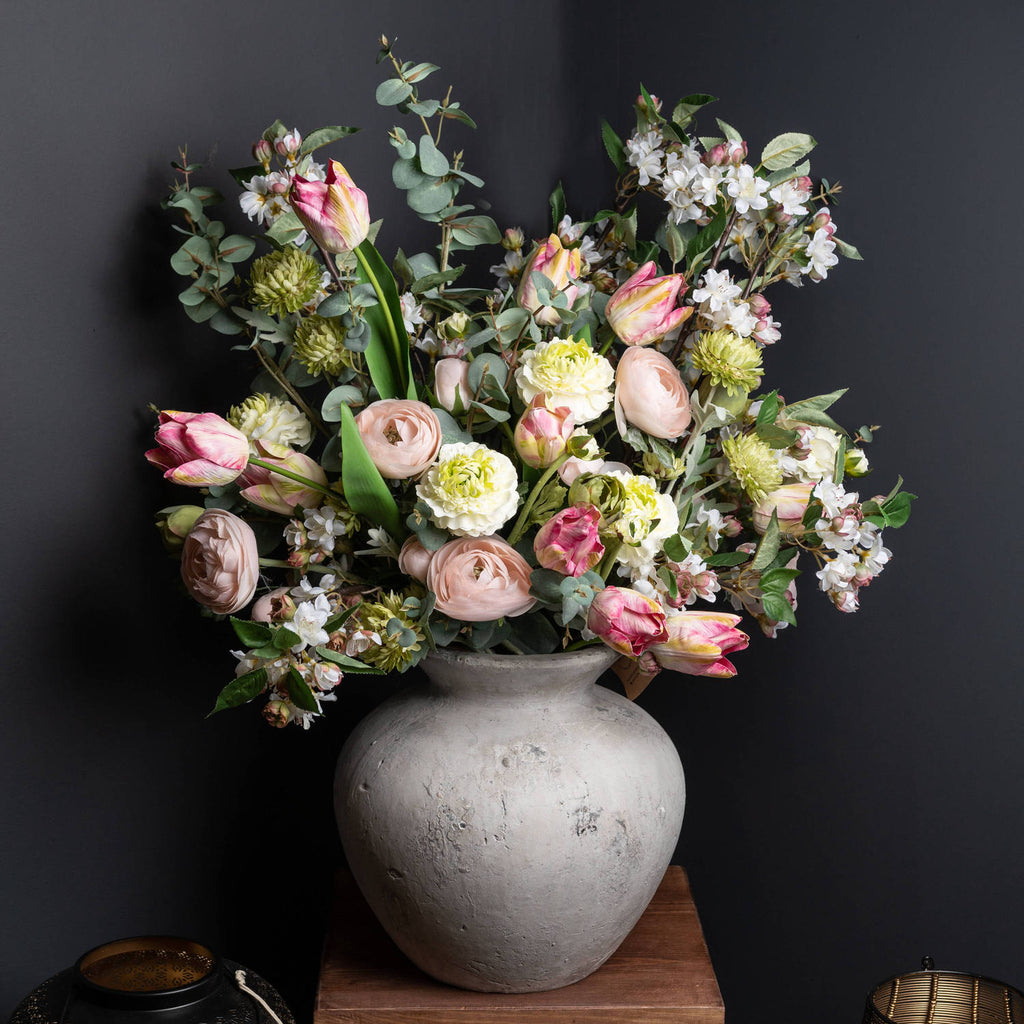 Darcy Antique White Vase — view 5 stone ceramic