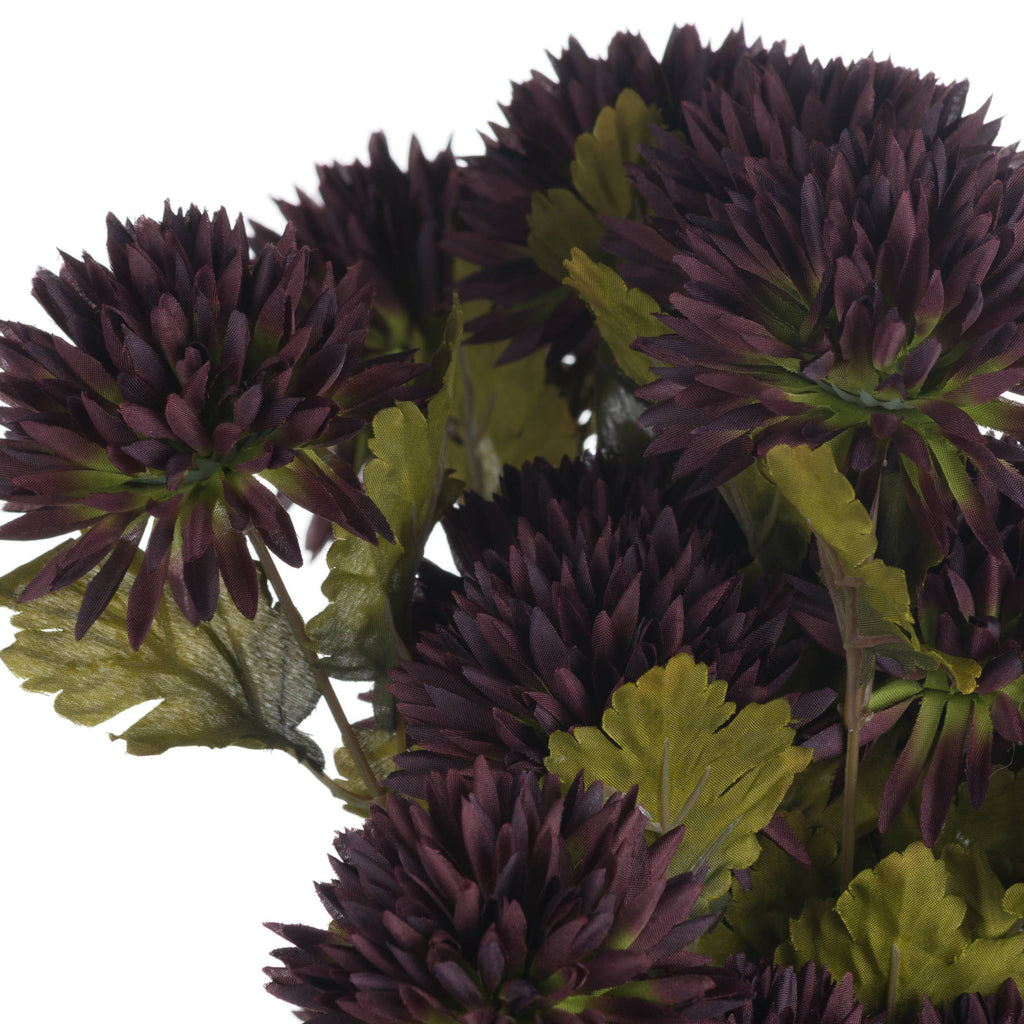 Chocolate Chrysanthemum — view 5 brown plastic