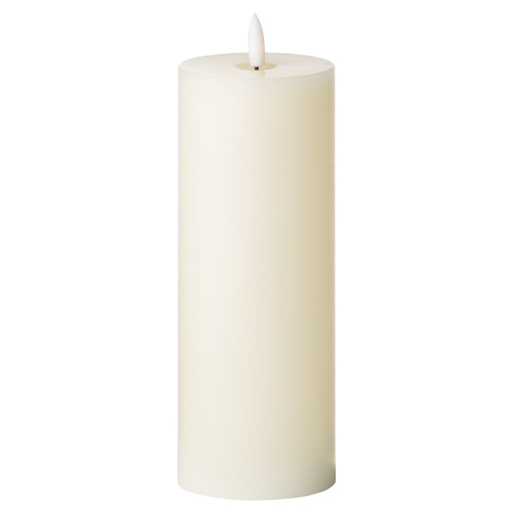Luxe Collection Natural Glow 3 x 8 LED Cream Wax Candle — main product view