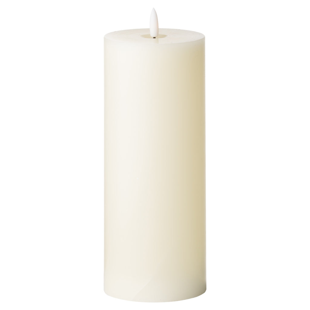 Luxe Collection Natural Glow 3.5 x 9 LED Cream Wax Candle — main product view