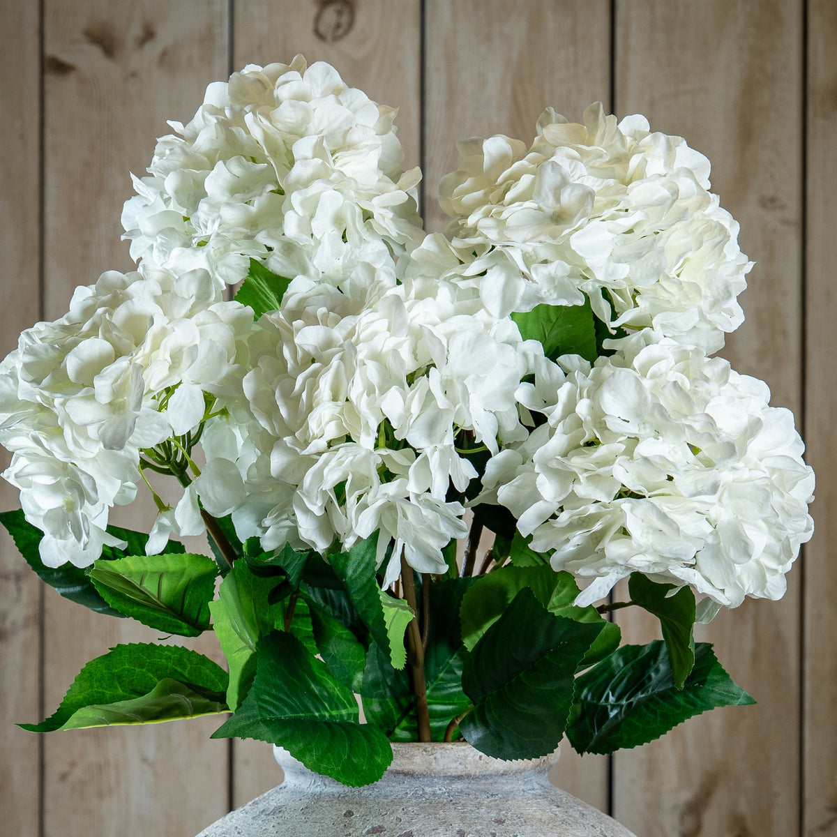 Artificial Single White Hydrangea