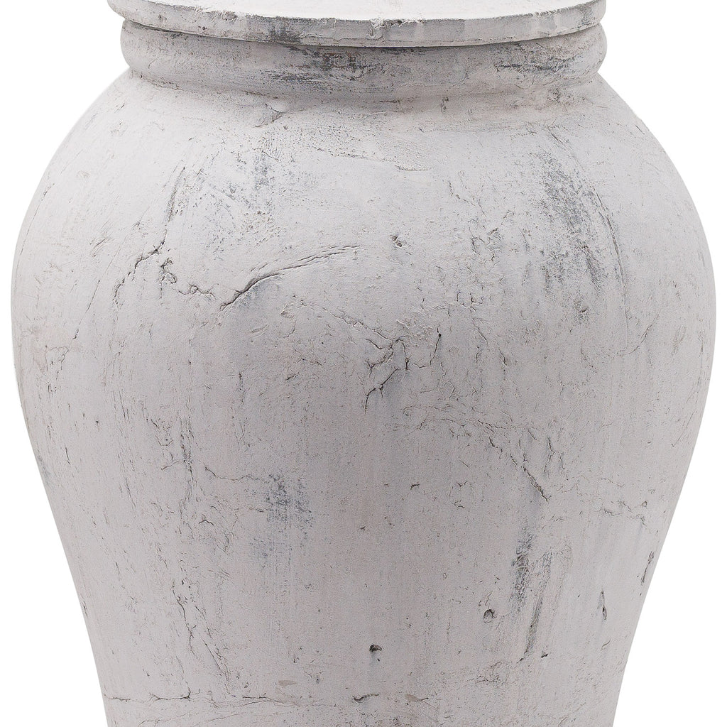 Bloomville Large Stone Ginger Jar — side view stone ceramic