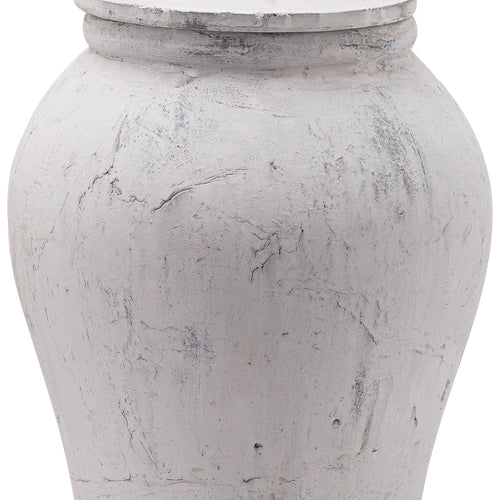 Bloomville Large Stone Ginger Jar — side view stone ceramic