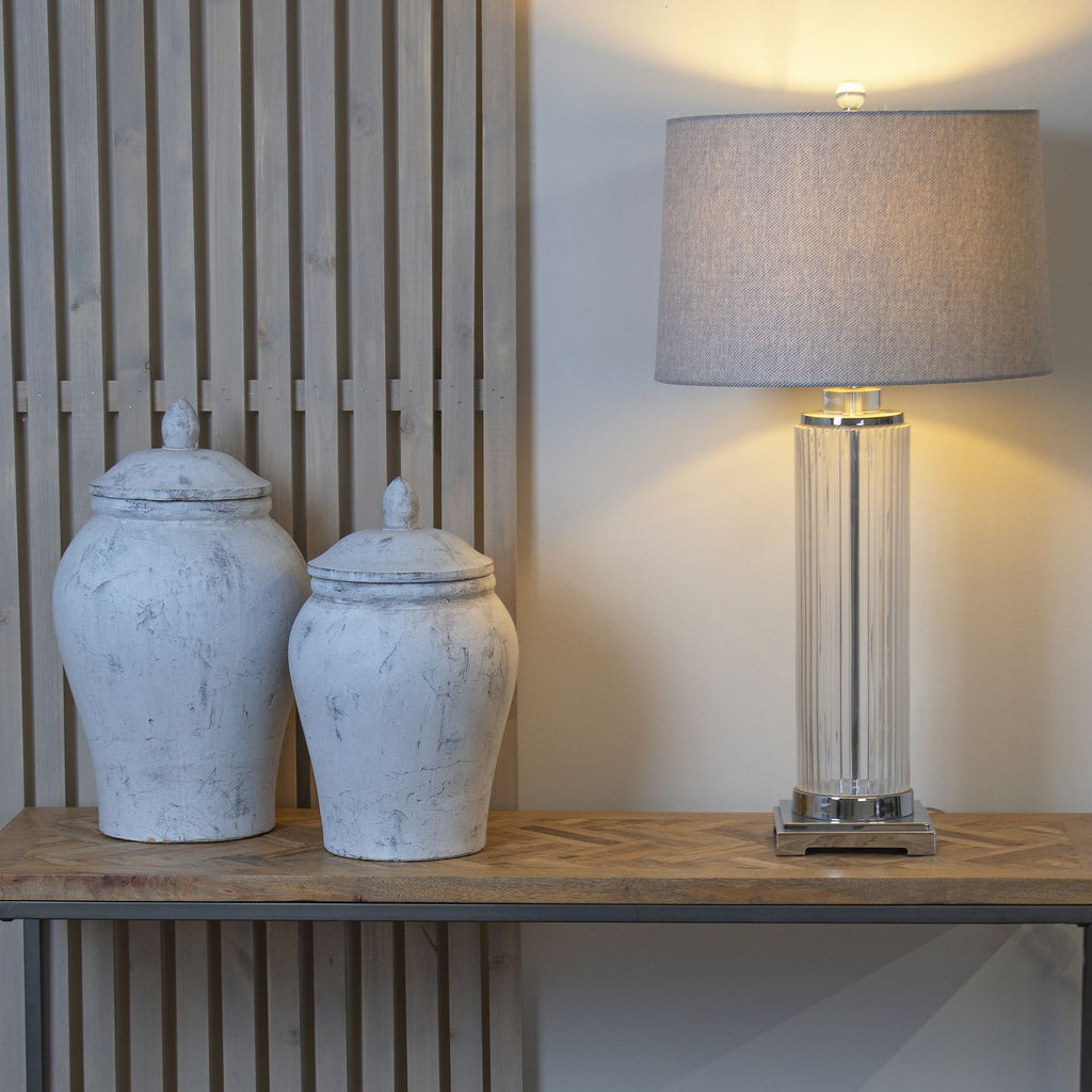 Bloomville Large Stone Ginger Jar — alternative angle stone ceramic