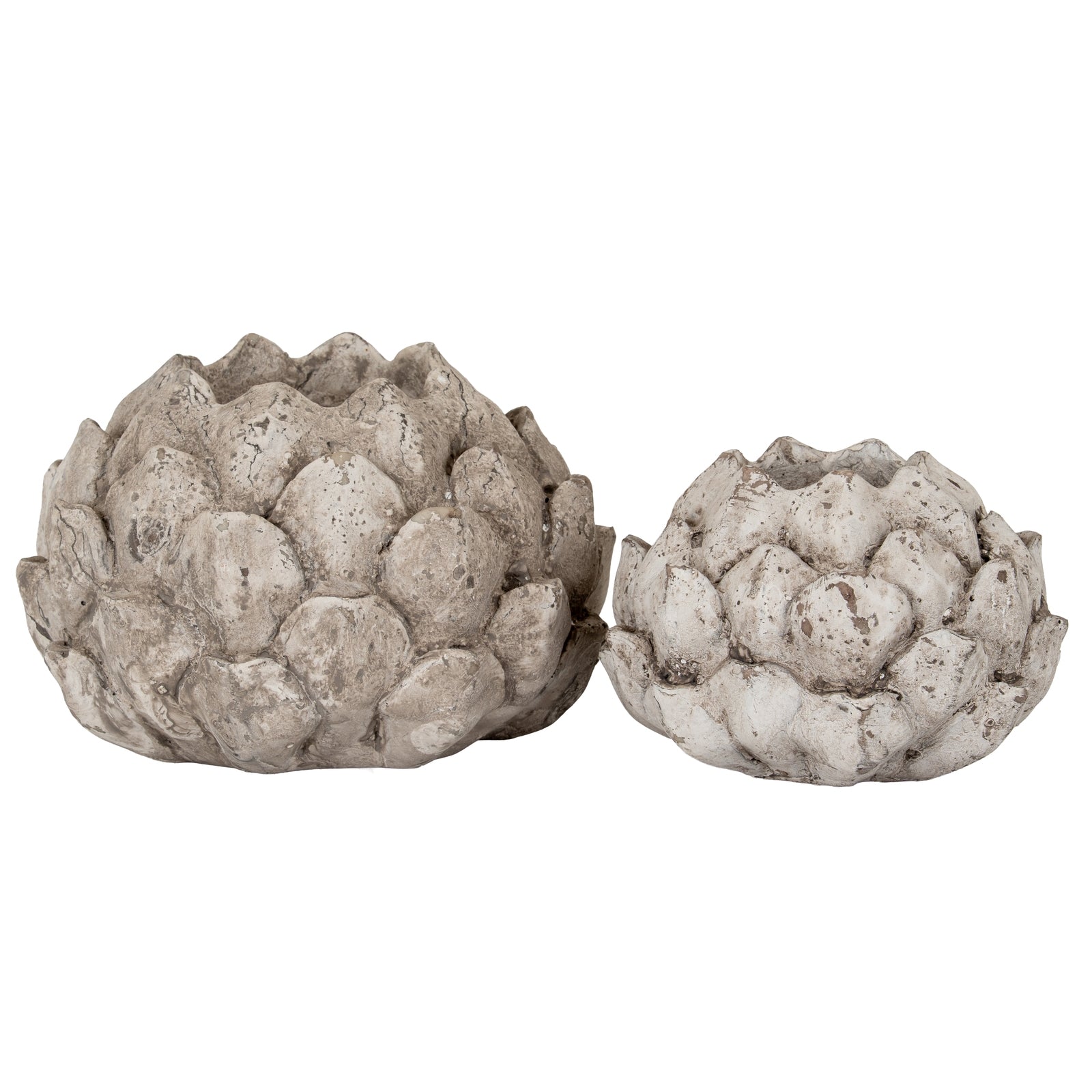 Stone Effect Acorn Tea Light Holder — alternative angle stone ceramic