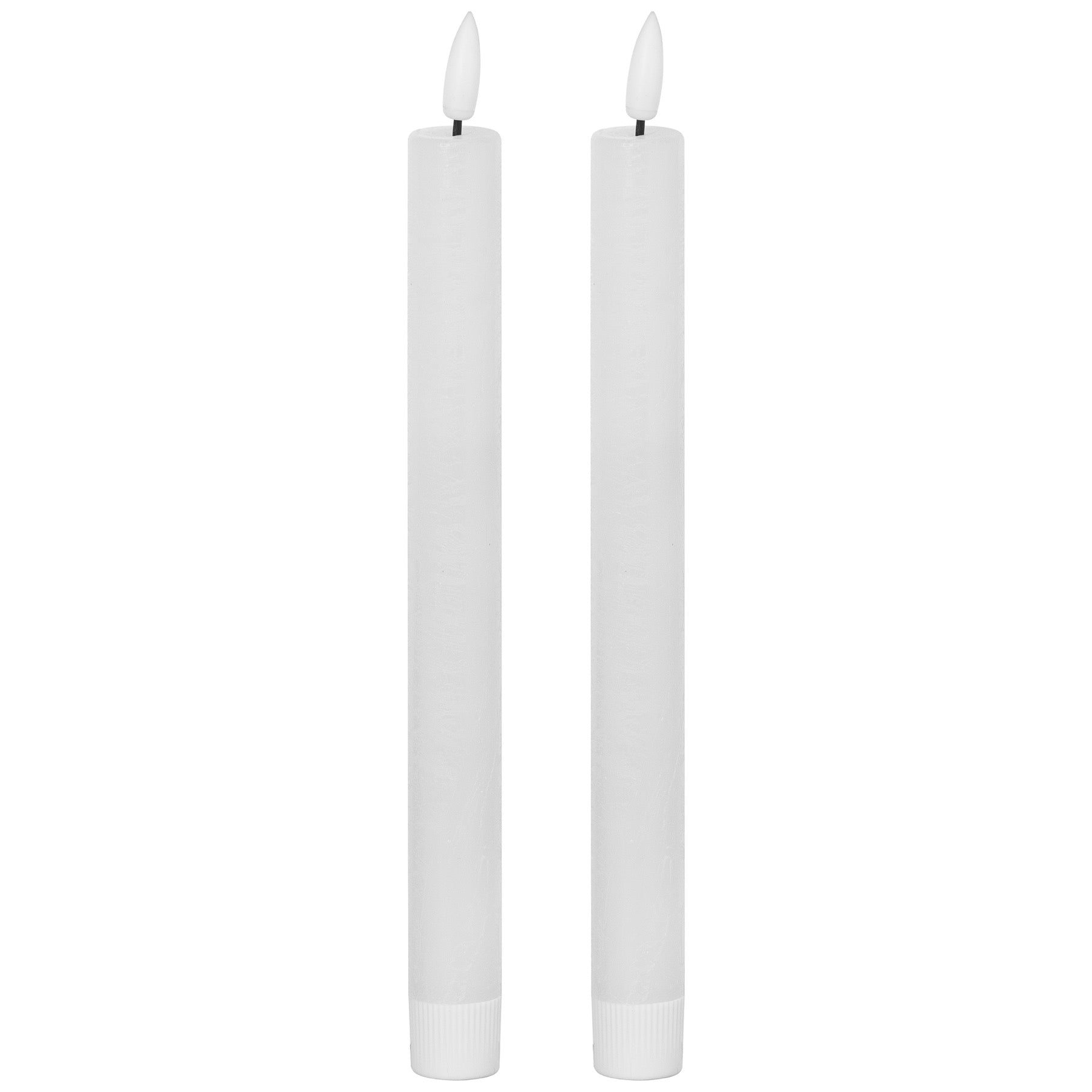 Luxe Collection Natural Glow S/ 2 White LED Dinner Candles — main product view
