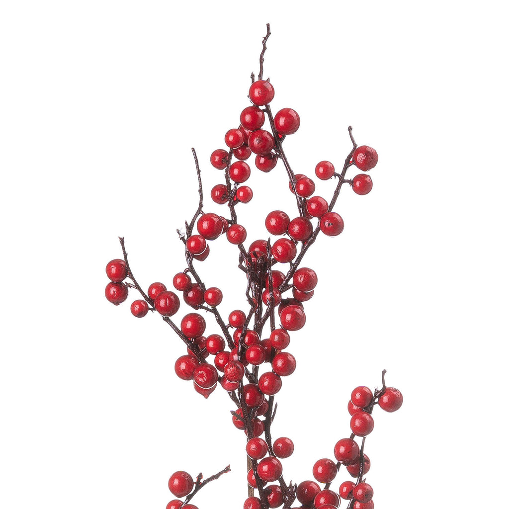 Artificial Medium Festive Berry Pick, detail close-up