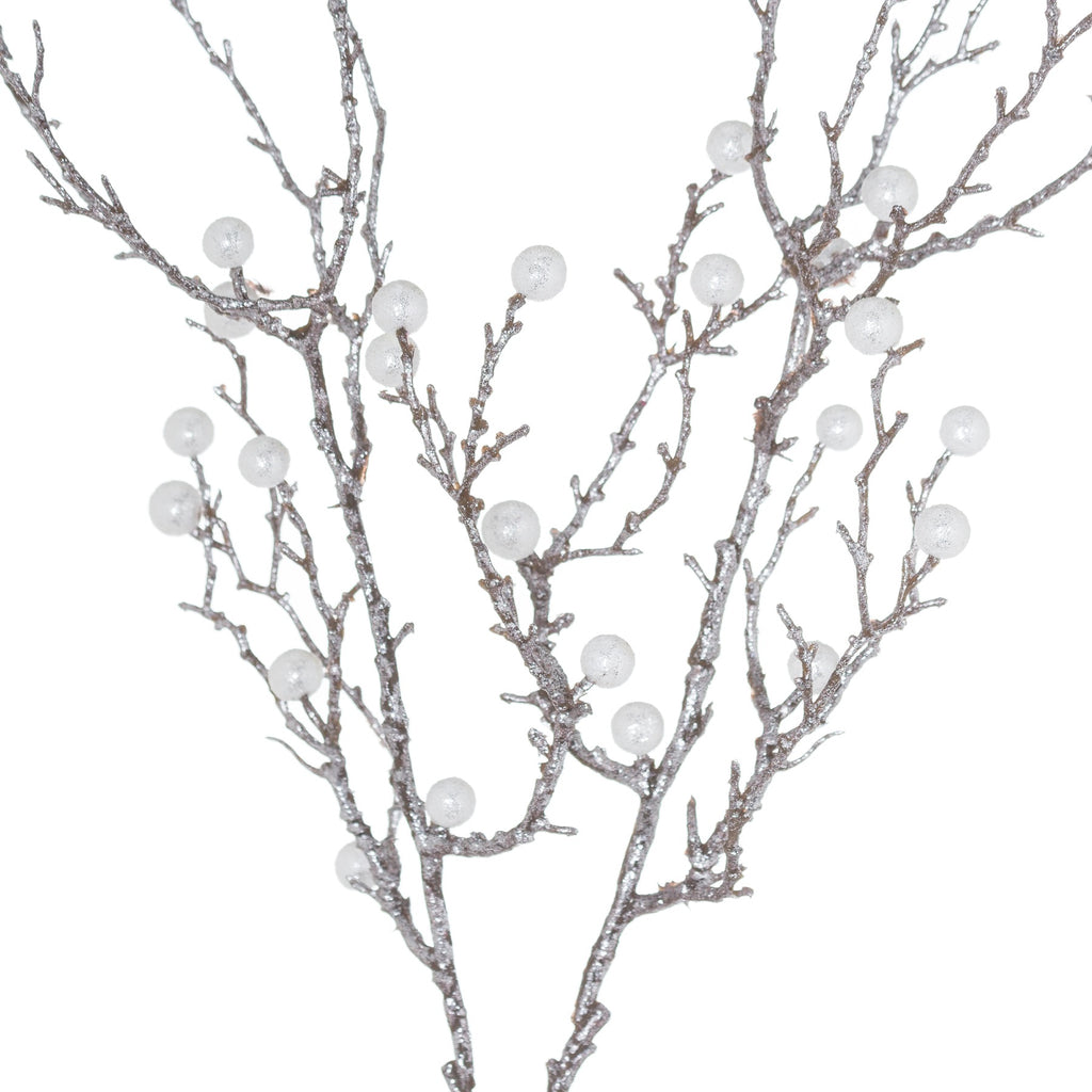 Artificial Festive Pearl Decorative Spray, alternative angle