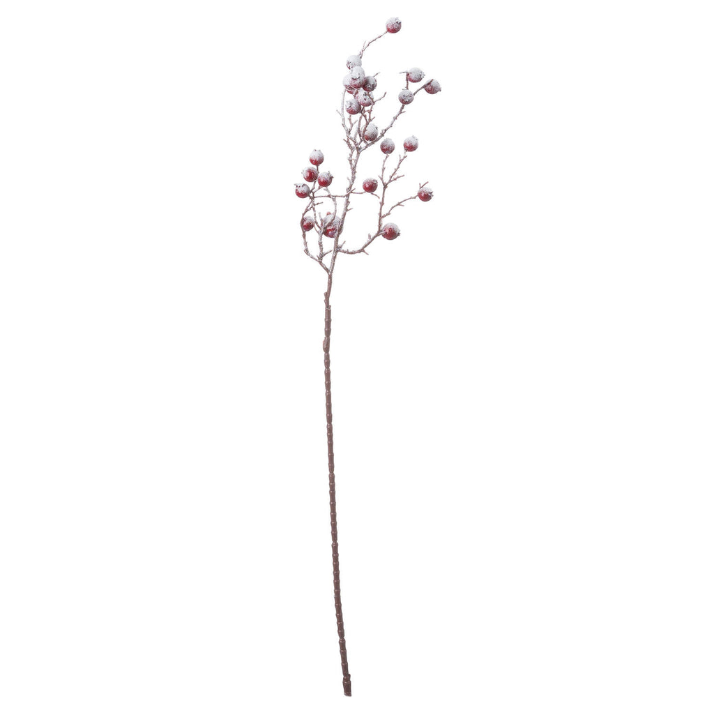 Artificial Large Red Festive Berry Stem, alternative angle