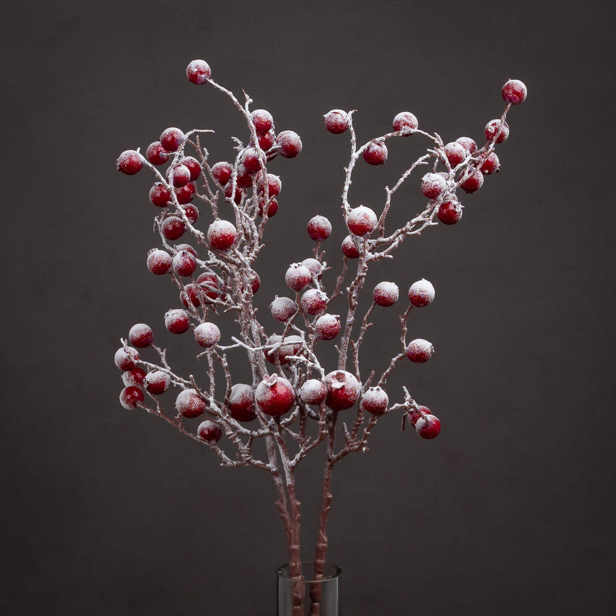 Artificial Large Red Festive Berry Stem, main product view