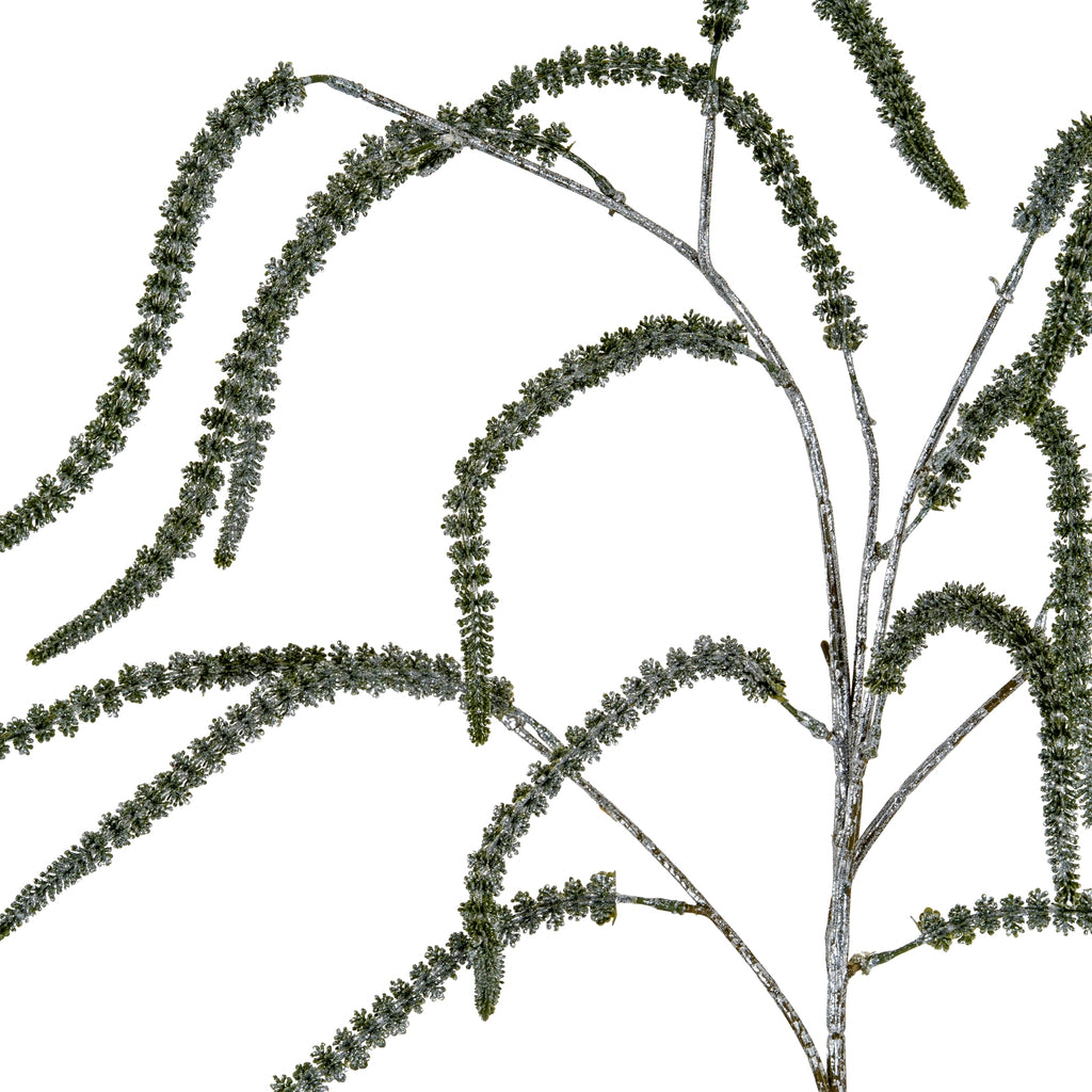 Artificial Festive Silver Amaranthus Stem, alternative angle