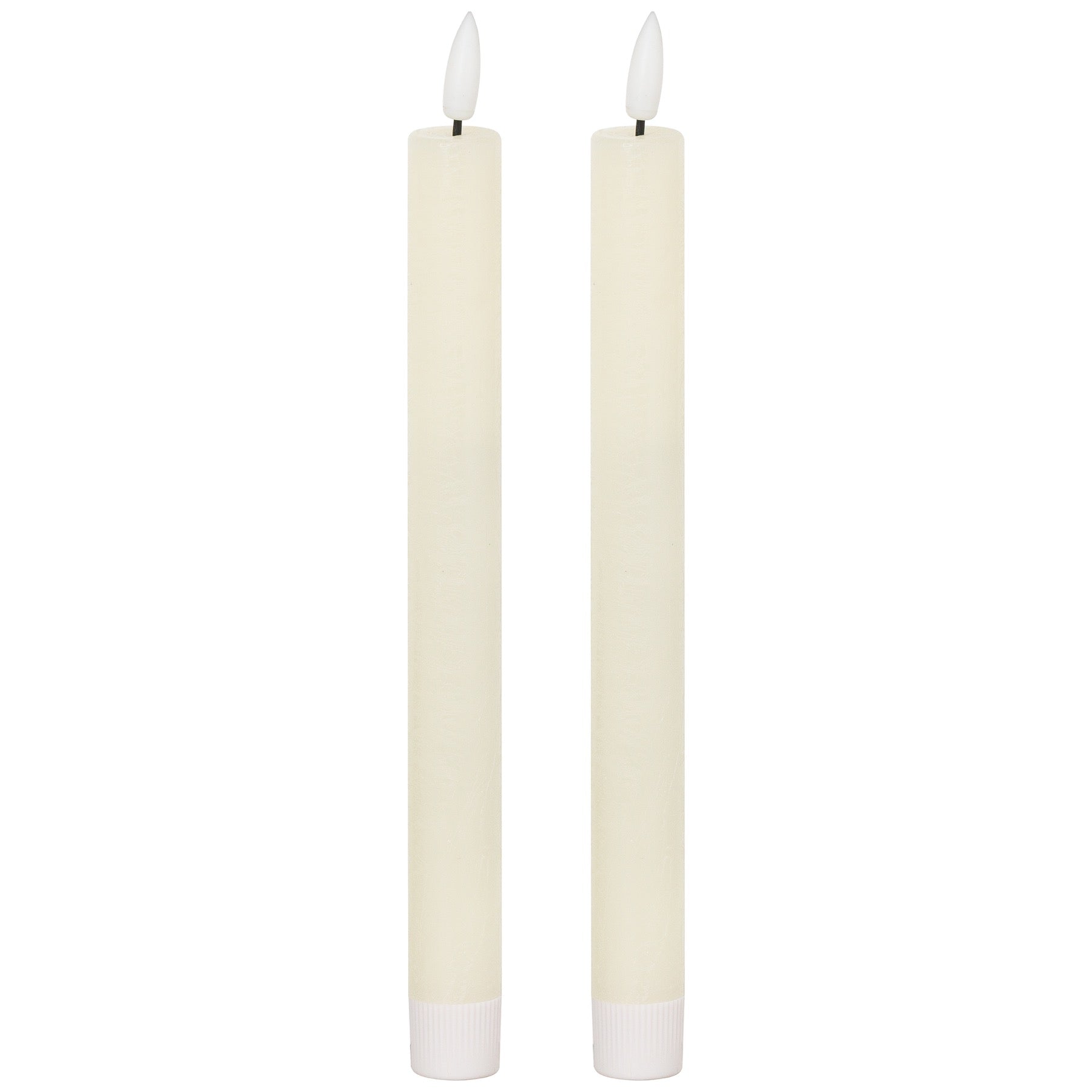 Luxe Collection Natural Glow S/ 2 Ivory LED Dinner Candles — main product view
