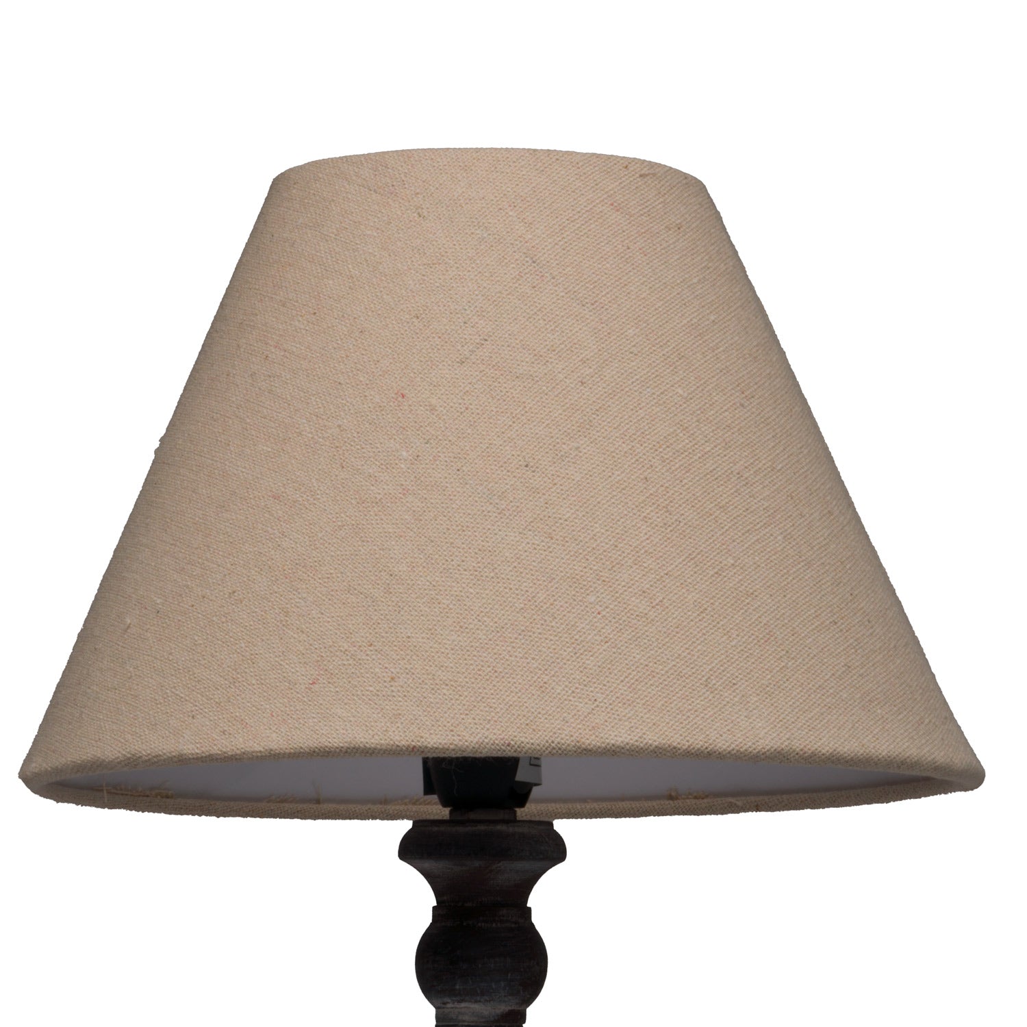 Incia Stem Table Lamp — side view brown metal