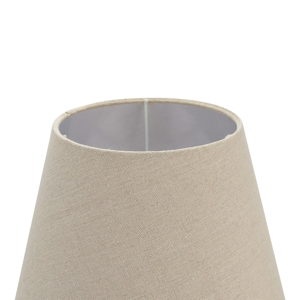Incia Column Table Lamp — alternative angle brown wood
