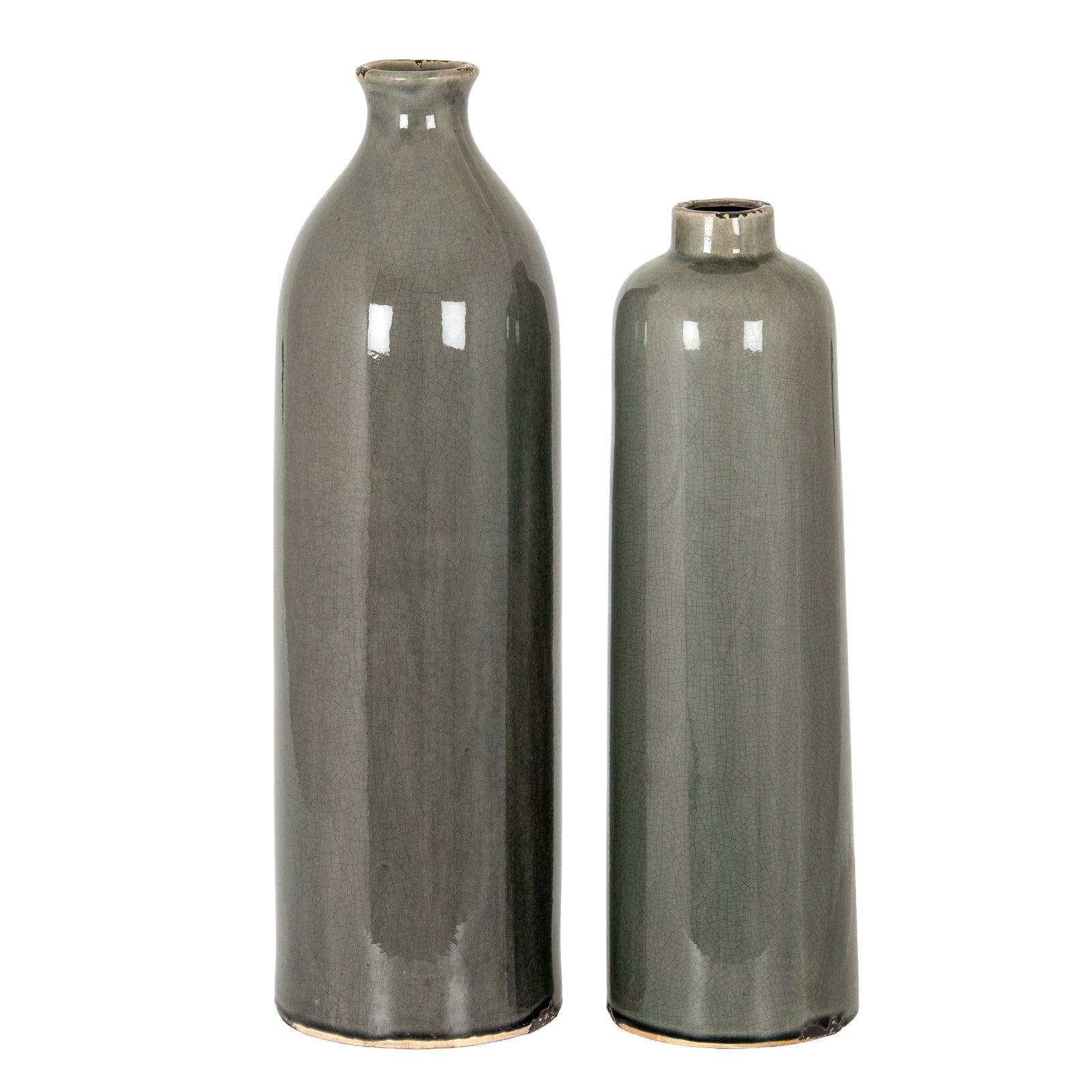 Garda Grey Glazed Gisela Vase — alternative angle grey ceramic
