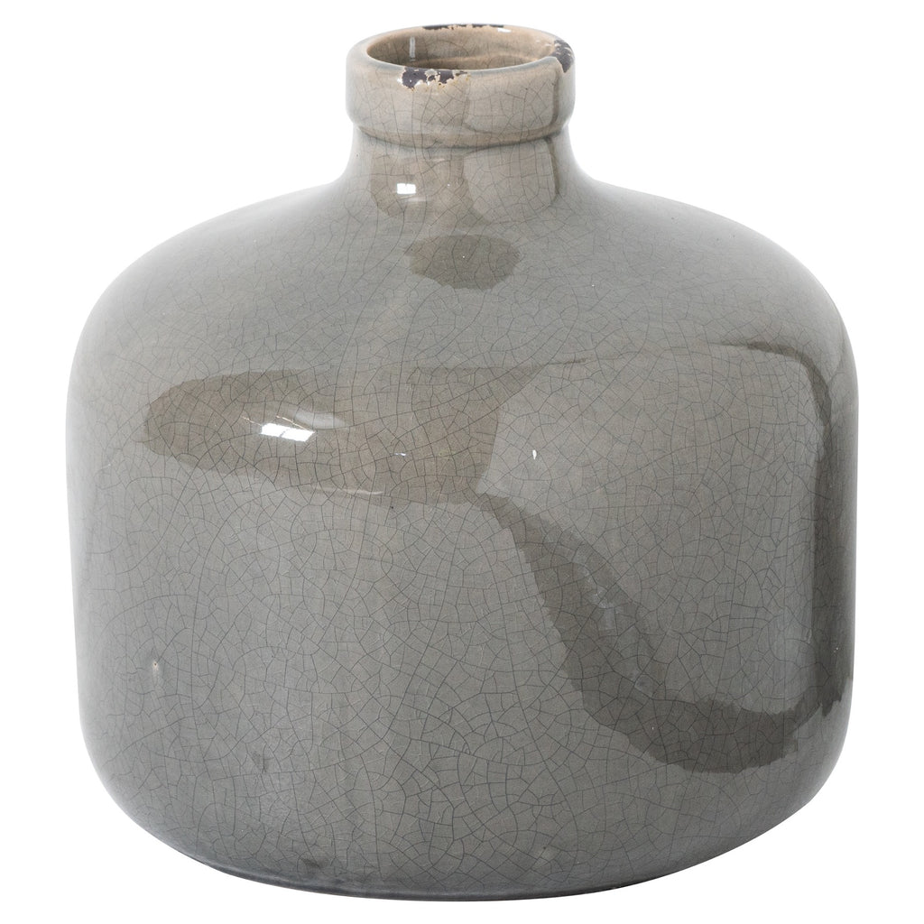Garda Grey Glazed Eve Vase — main product view