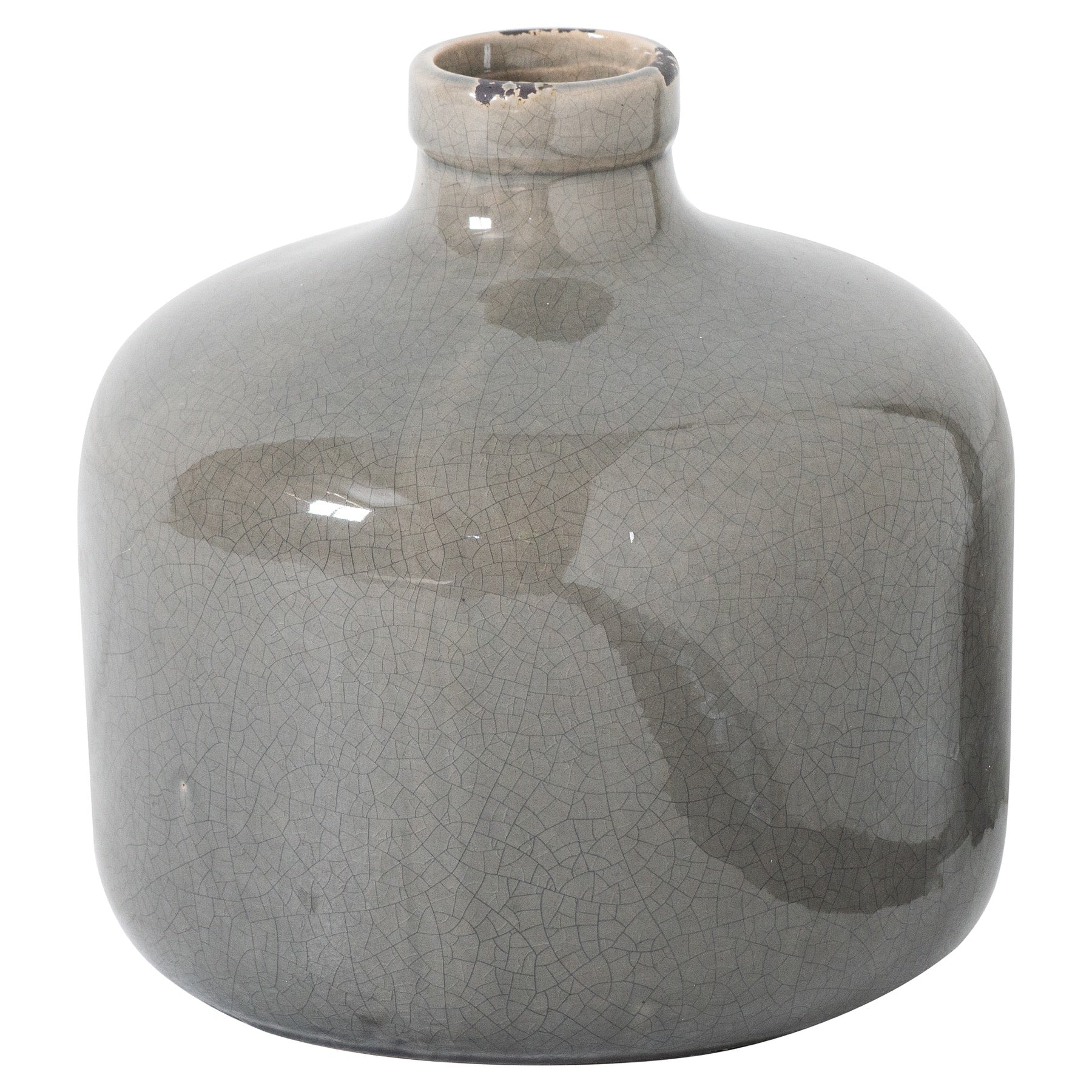 Garda Grey Glazed Eve Vase — main product view
