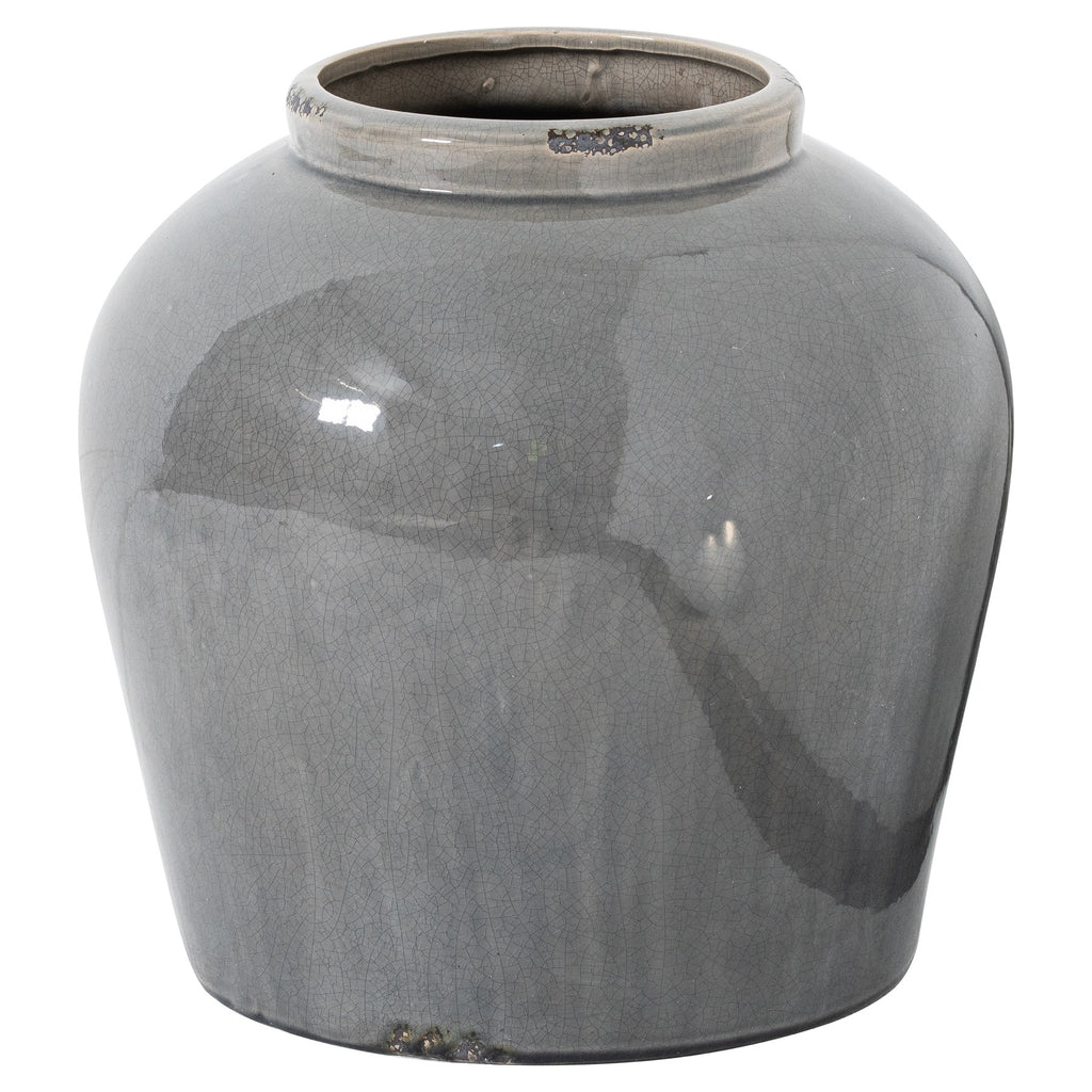 Garda Grey Glazed Juniper Vase — main product view