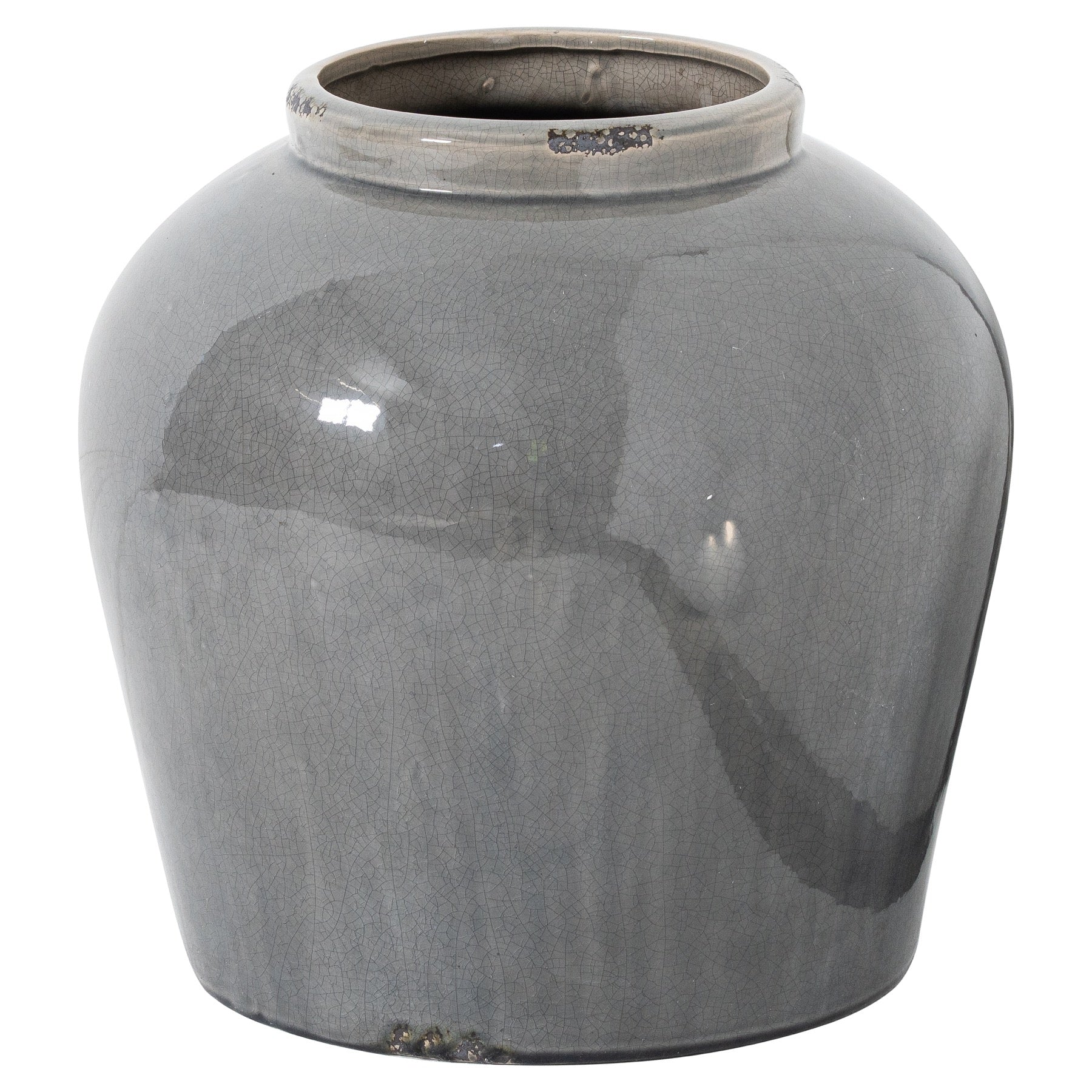 Garda Grey Glazed Juniper Vase — main product view