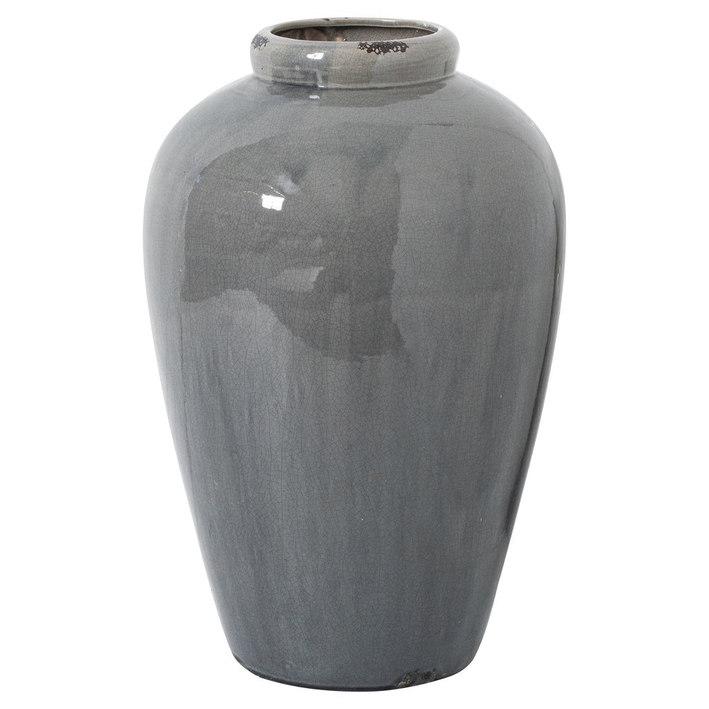 Garda Grey Glazed Tall Juniper Vase — main product view
