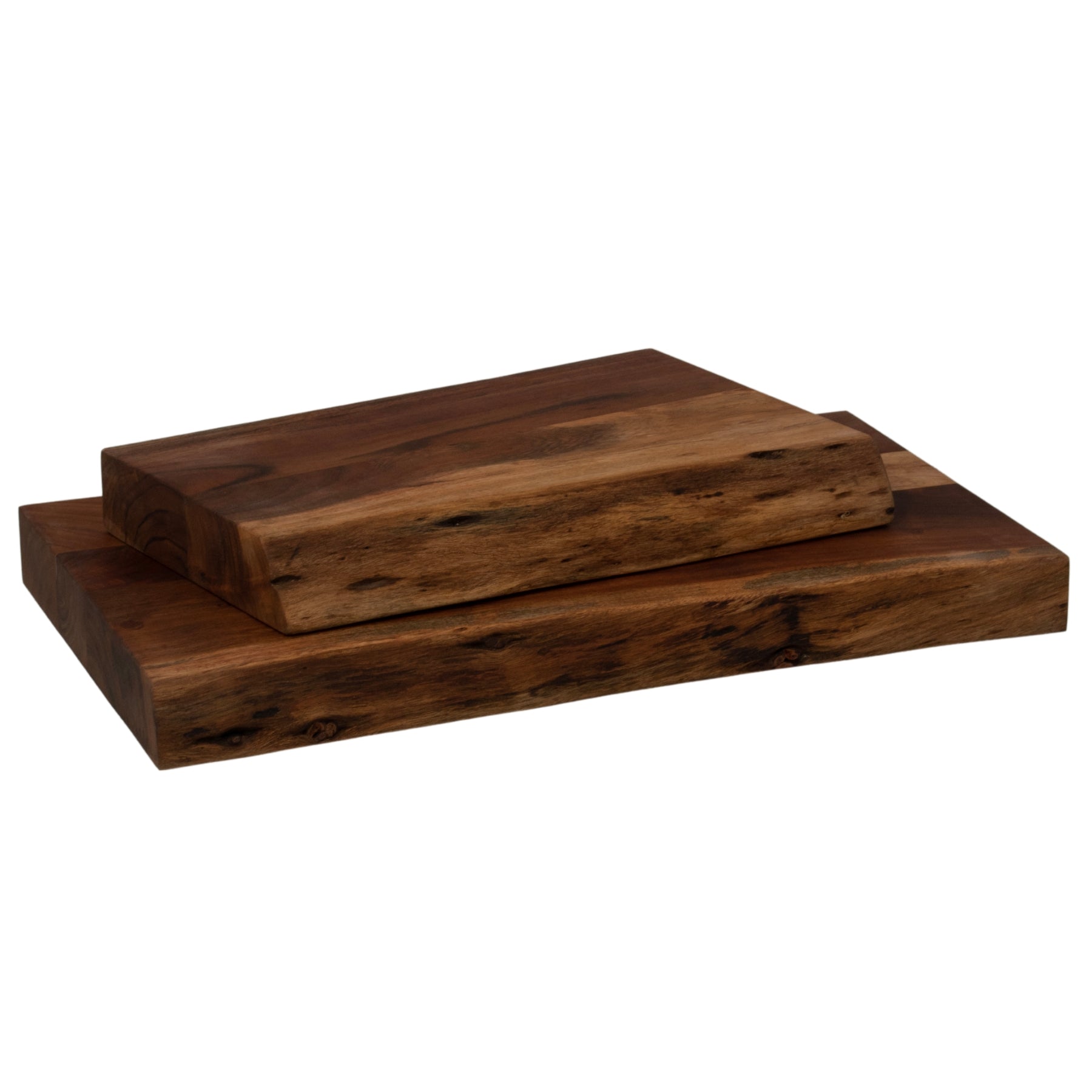 Chopping Board with Live Edge — detail close-up brown acacia