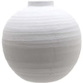 Tiber Large Matt White Ceramic Vase — main product view
