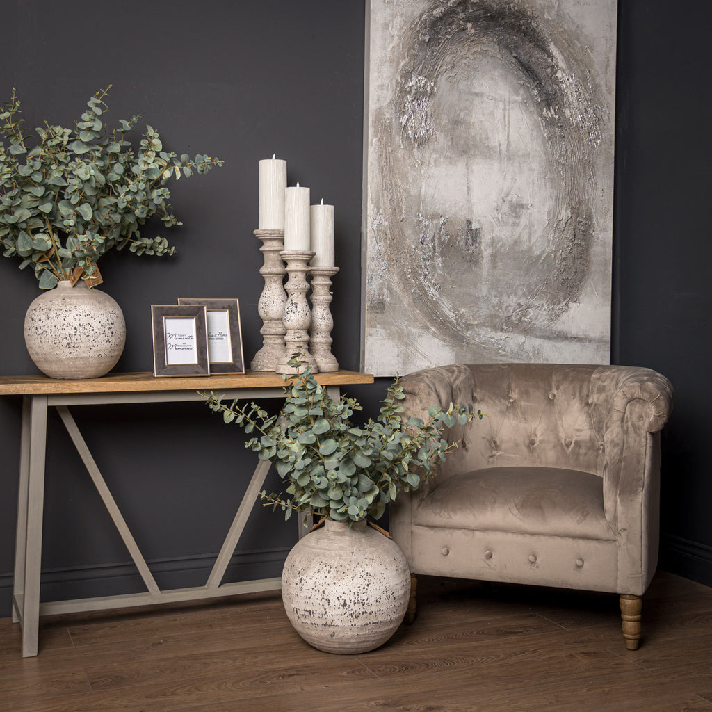 Tiber Large Stone Ceramic Vase — view 5 stone ceramic