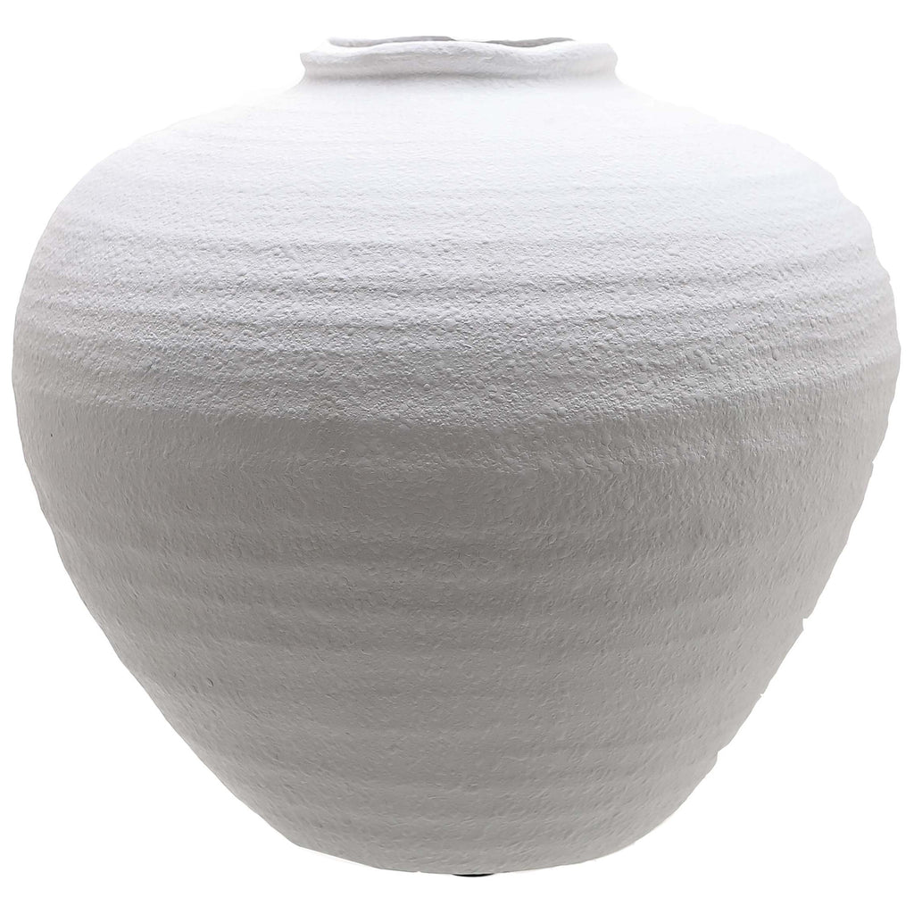 Regola Large Matt White Ceramic Vase, main product view