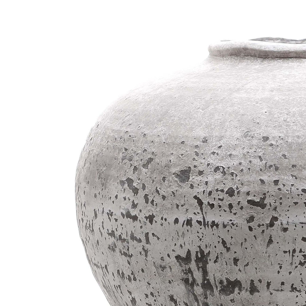 Regola Large Stone Ceramic Vase — side view stone ceramic