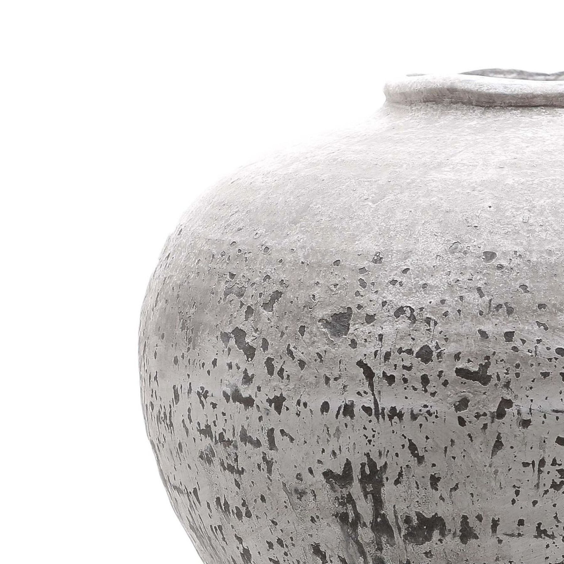 Regola Large Stone Ceramic Vase — side view stone ceramic