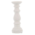 Matt White Small Ceramic Column Candle Holder — main product view