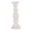 Matt White Ceramic Column Candle Holder — main product view