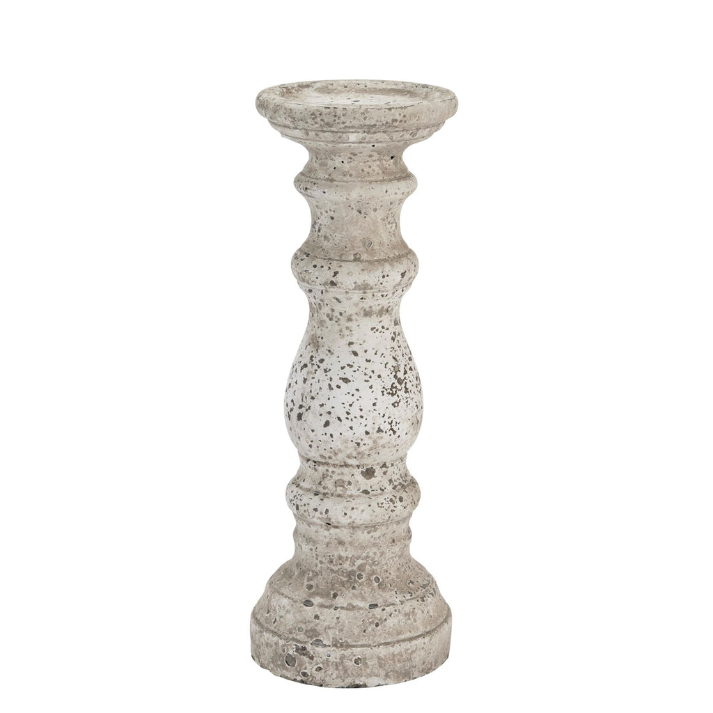 Stone Ceramic Column Candle Holder — main product view