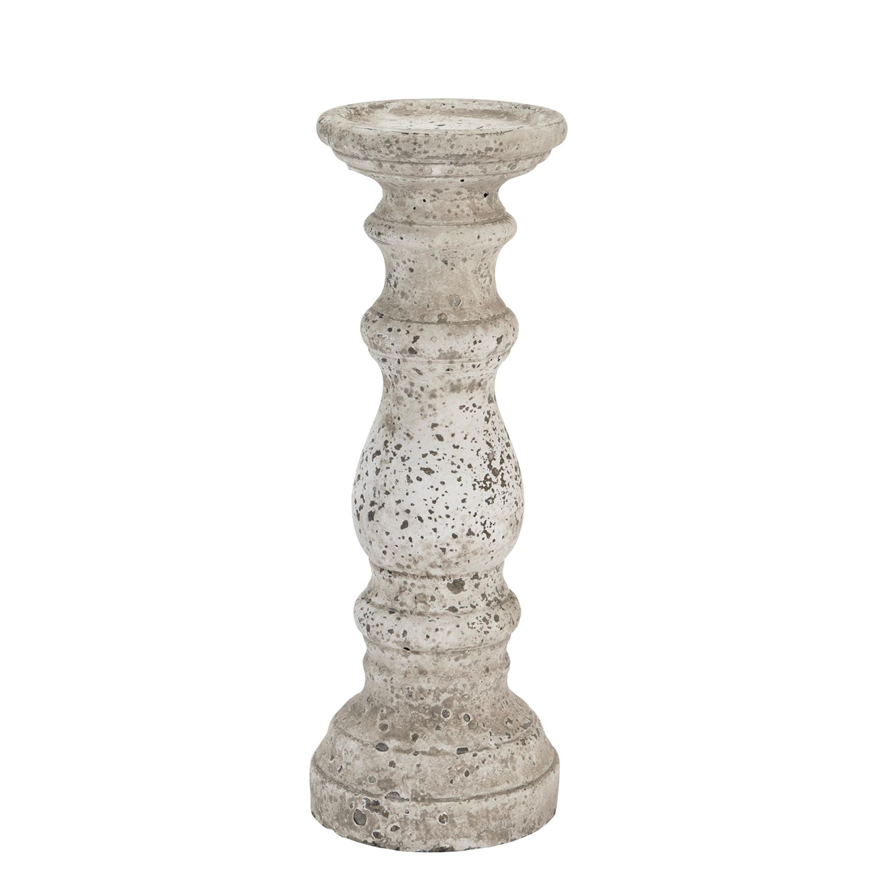Stone Ceramic Column Candle Holder — main product view