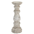 Large Stone Ceramic Column Candle Holder — main product view