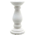 Small Matt White Ceramic Candle Holder — main product view