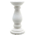 Large Matt White Ceramic Candle Holder — main product view