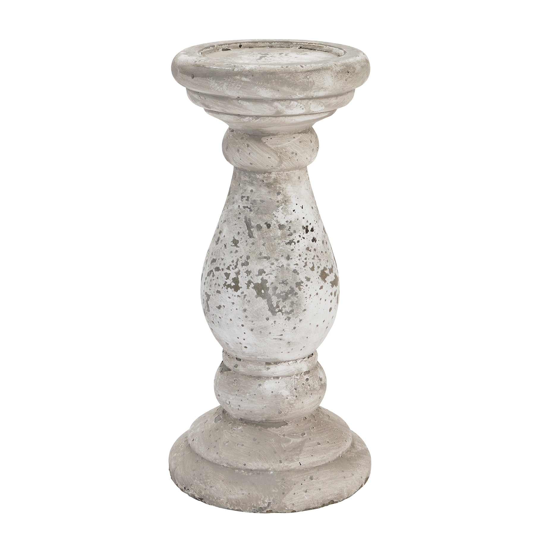 Large Stone Ceramic Candle Holder — main product view