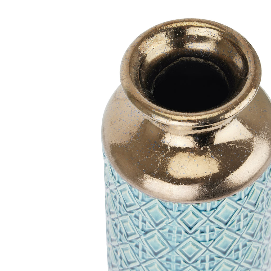Seville Collection Paragon Fluted Vase — side view ceramic